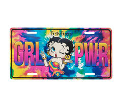 Betty Boop License Plate - Tiedye