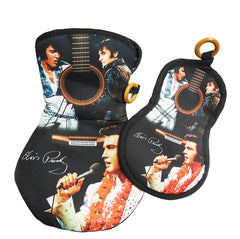 Elvis Pot Holder/Oven Mitt - Guitar 3 Images