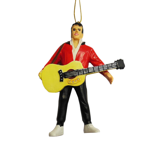 Elvis Ornament Red Jacket - 3pc Set