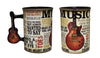 Mug - Music Is Passion Guitar Handle