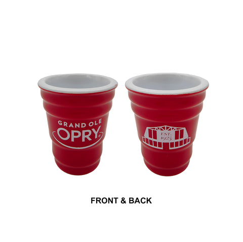 Grand Ole Opry Shot Glass - Red Solo