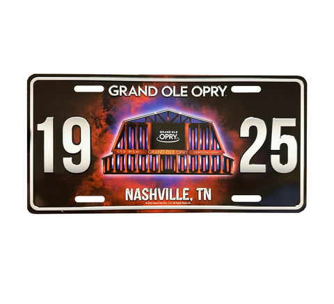 Grand Ole Opry License Plate - Stage