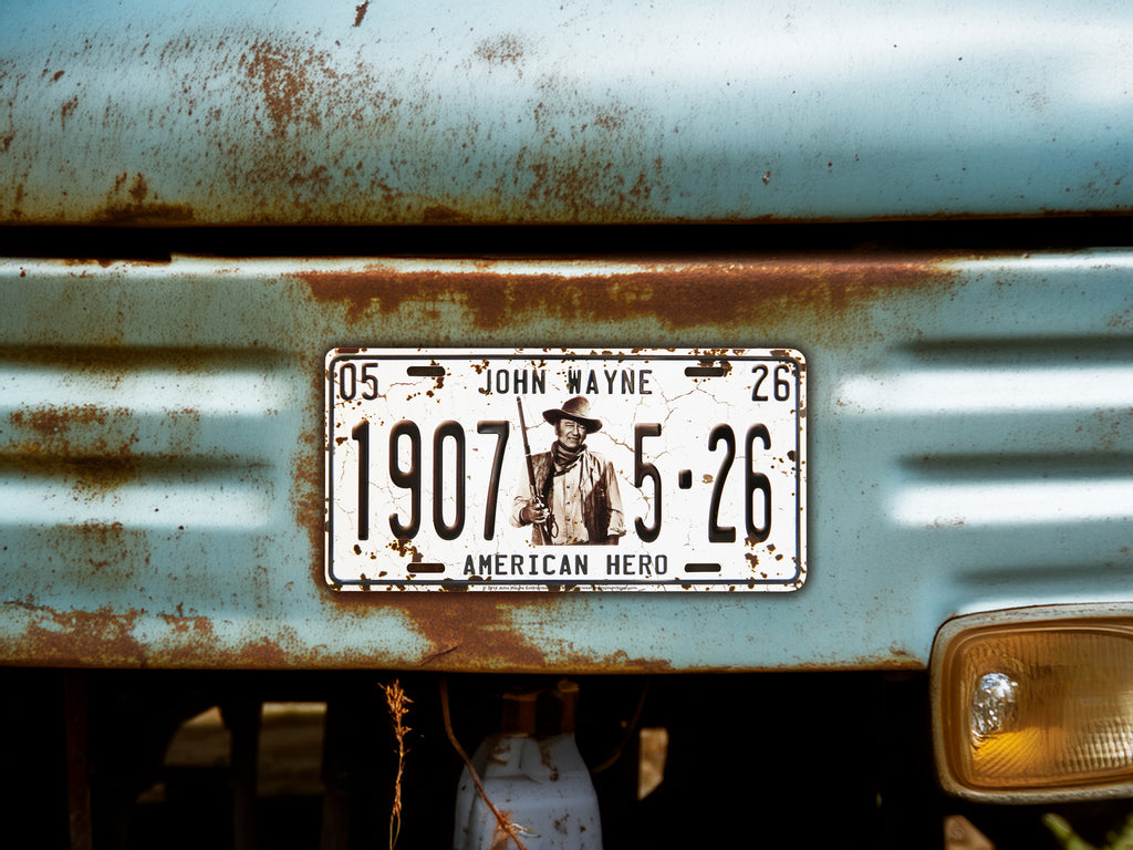 John Wayne License Plate - 1907