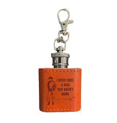 John Wayne Keychain Flask - Trust a Man