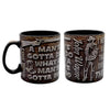 John Wayne Mug - Leather Embossed