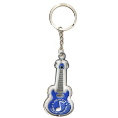 Memphis Key Chain - Guitar Spinner Blue