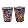 Memphis Shot Glass - Good Times Metallic