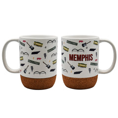 Memphis Mug - Icons w/ Cork Base