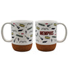 Memphis Mug - Icons w/ Cork Base