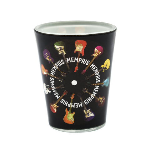 Memphis Shot Glass - Guitars Circle