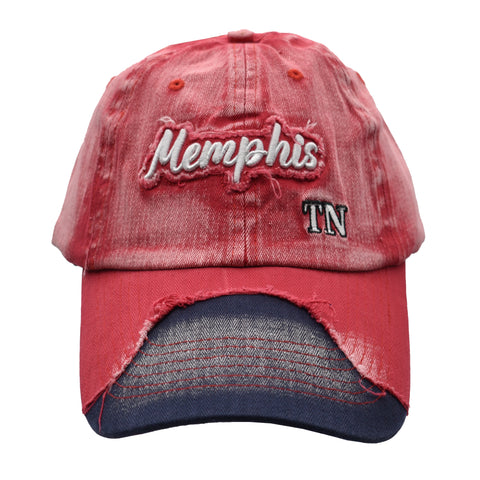 Memphis Cap - Wrapped Bill Red