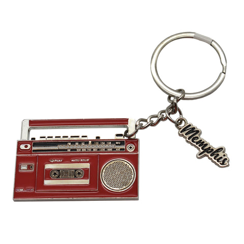 Memphis Keychain - Retro Stereo