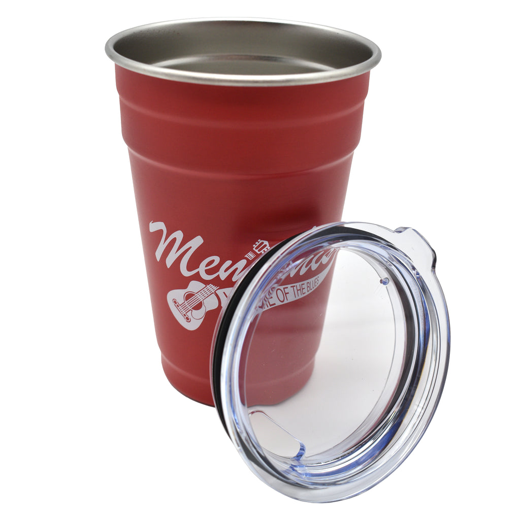 Memphis Pint Cup - Red Solo with Lid