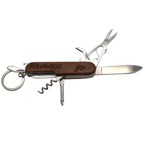 Mississippi Keychain - Utility Knife - Wood