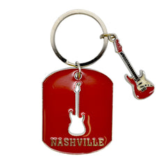 Nashville Key Chain - Guitar Charm 2D