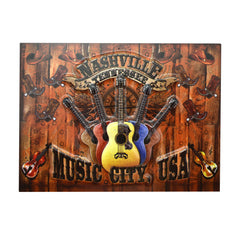 Nashville Magnet - Pop Outs Guitar Wood Panel