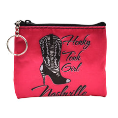 Nashville Key Chain/Coin Purse - Honky Tonk Girl