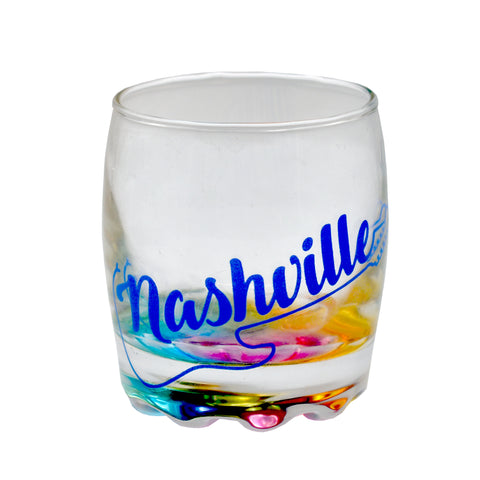 Nashville Shot Glass - Rainbow Base