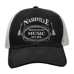 Nashville Cap/Trucker Hat - Blk&Wht