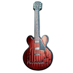 Nashville Magnet - Foil Guitar Red