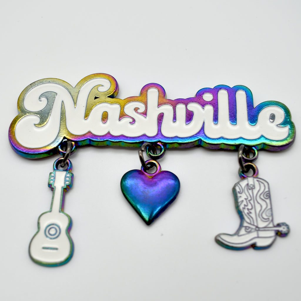 Nashville Magnet - Metallic With Charms