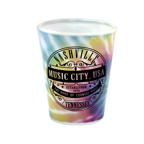 Nashville Shot Glass - Tie Dye