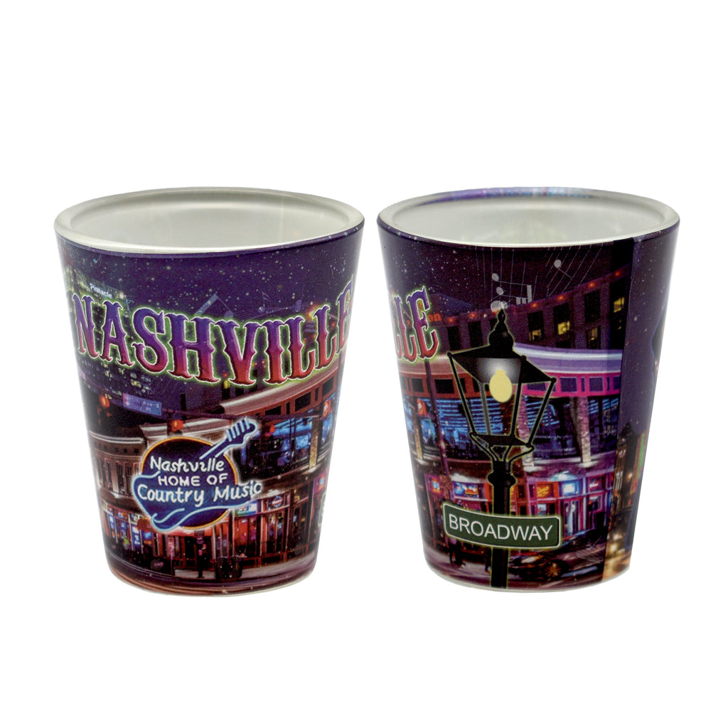 Nashville Shot Glass - Neon Cowboy