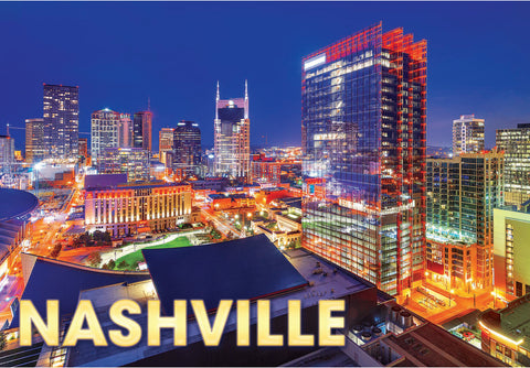 Nashville Postcard - City Lights - Pack of 50