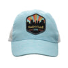 Nashville Cap/Trucker Hat - Skyline Patch Blue