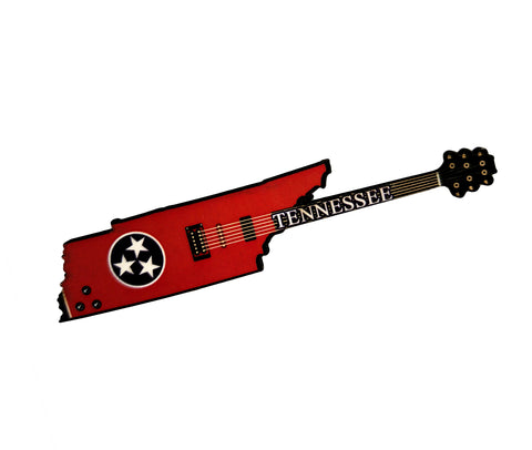 Tennessee Magnet - State Flag Guitar