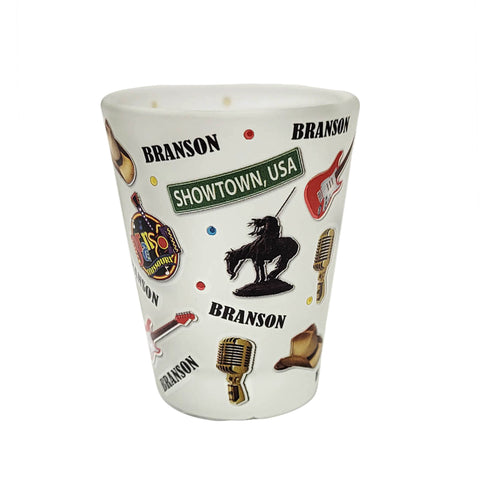 Branson Shot Glass - Icons Frosted