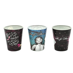 Marilyn Monroe Shot Glasses - BOH Set Of 3