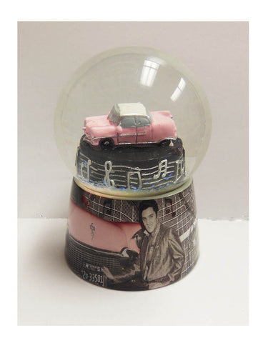 Elvis Snowglobe - With Car