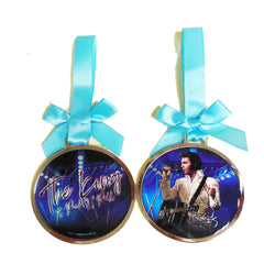 Elvis Ornament - The King Blue /White Jumpsuit