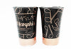 Memphis Shot Glass - Rose Gold Music Notes