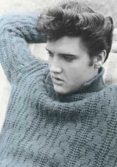 Elvis Postcard - Blue Sweater - Pack of 50