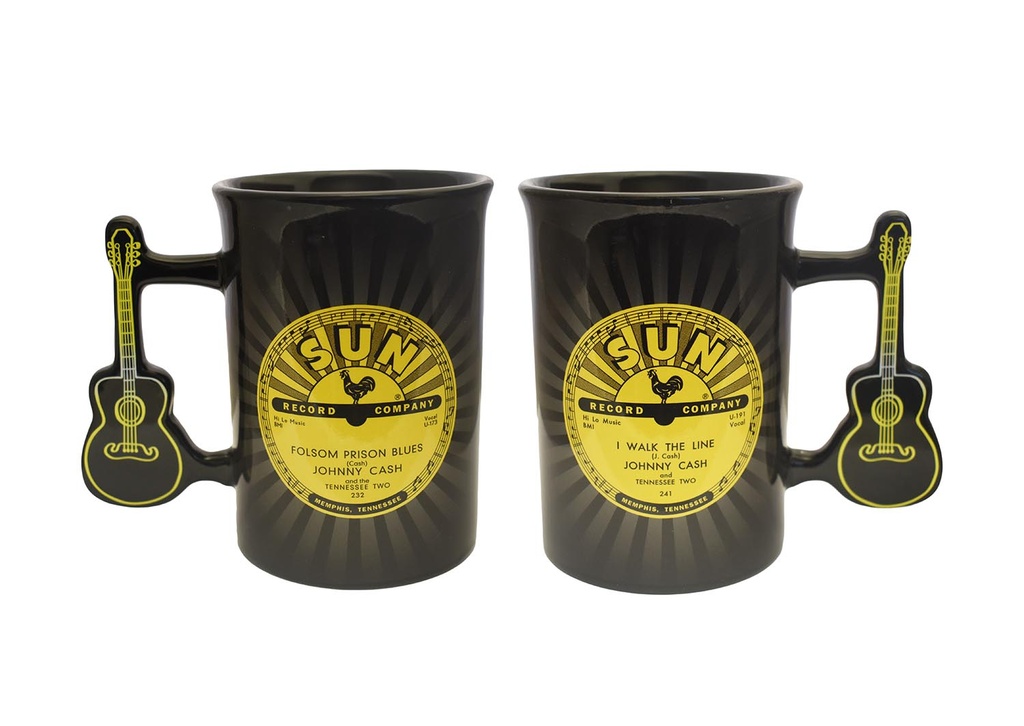 Sun Record Mug - Johnny Cash Guitar Handle