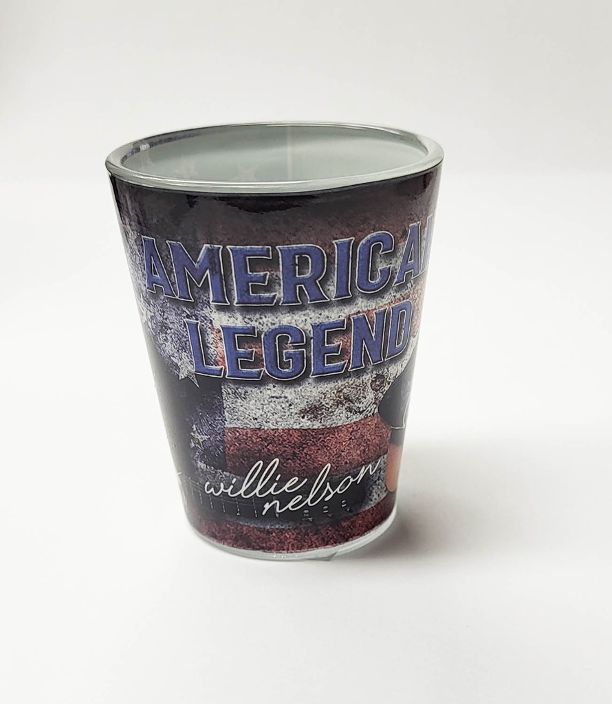 Willie Nelson Shot Glass - American Legend