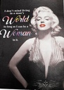 Marilyn Canvas Woman World -w/ Lights-