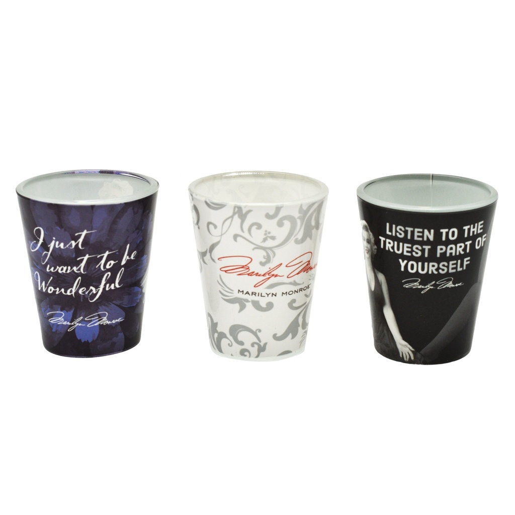 Marilyn Monroe Shot Glasses - MG Set Of 3