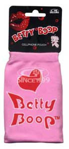 Betty Boop Pouch with Adjustable Strap - Pink Name