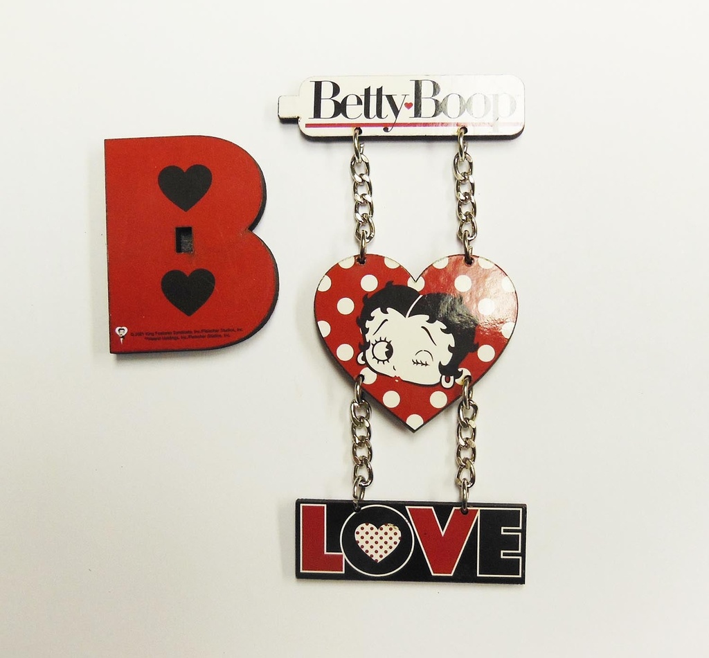 Betty Boop Magnet - 4 Part Dangle