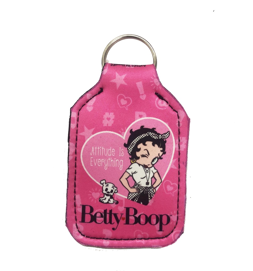 Betty Boop Key Chain w/ Multiuse Pouch  - Attitude