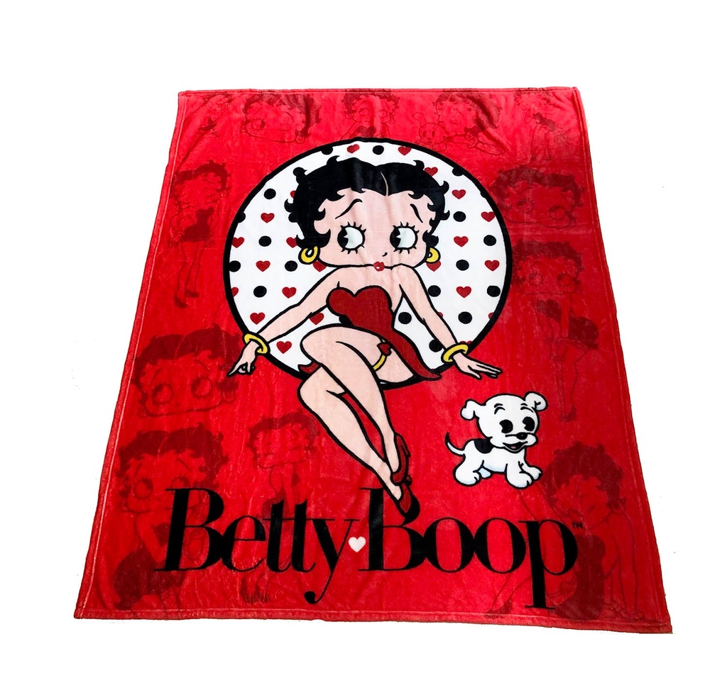 Betty Boop Throw Blanket - Silhouettes