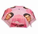 Elvis Umbrella - Pink With Guitars