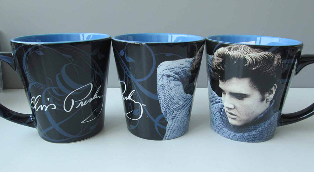 Elvis Mug - Blue Sweater Black