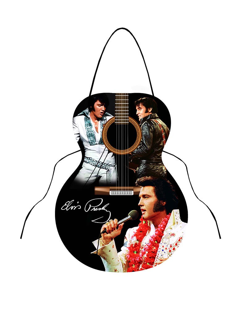 Elvis Apron - Guitar Shape 3 Images