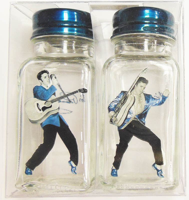 Elvis Salt & Pepper Shakers - Blue Suede Shoes