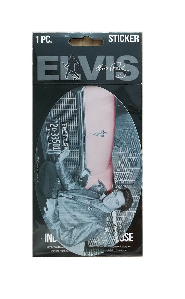 Elvis Sticker - With Car