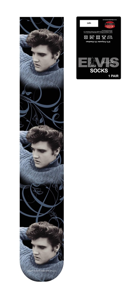 Elvis Socks - Blue Sweater